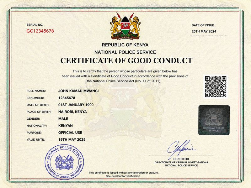 Good Conduct & Attestation